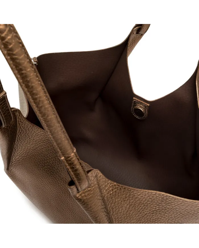 Gianni Chiarini Borsa grande in pelle Dua Bronzo