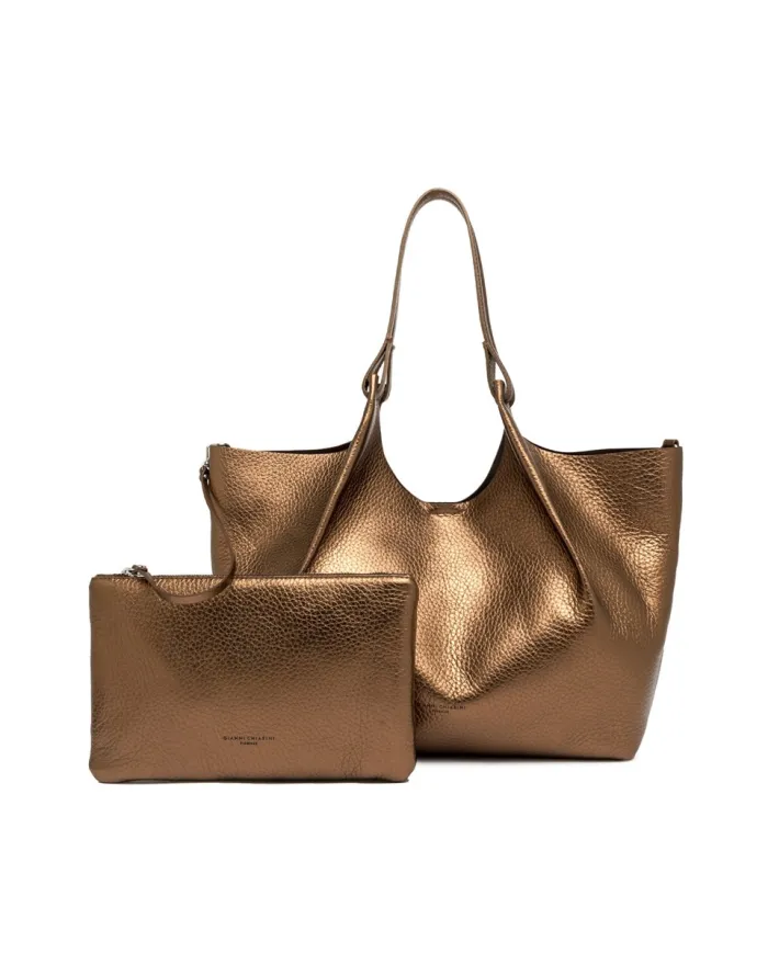 Gianni Chiarini Borsa grande in pelle Dua Bronzo