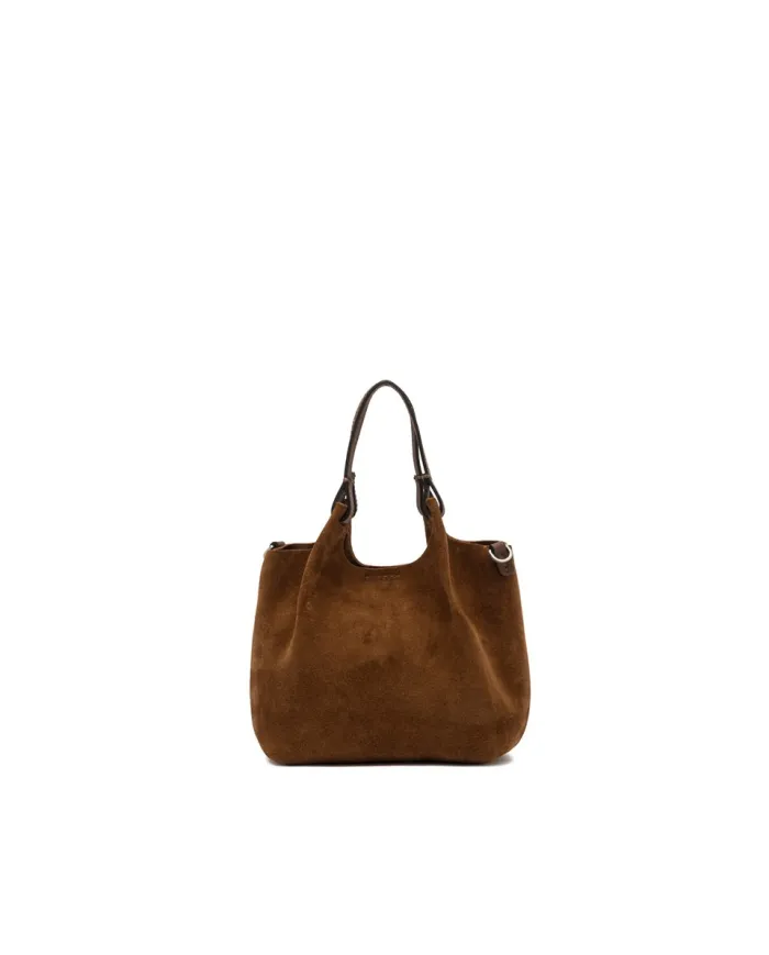 Gianni Chiarini Borsa piccola pelle scamosciata Dua Cognac