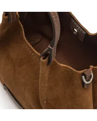 Gianni Chiarini Borsa piccola pelle scamosciata Dua Cognac