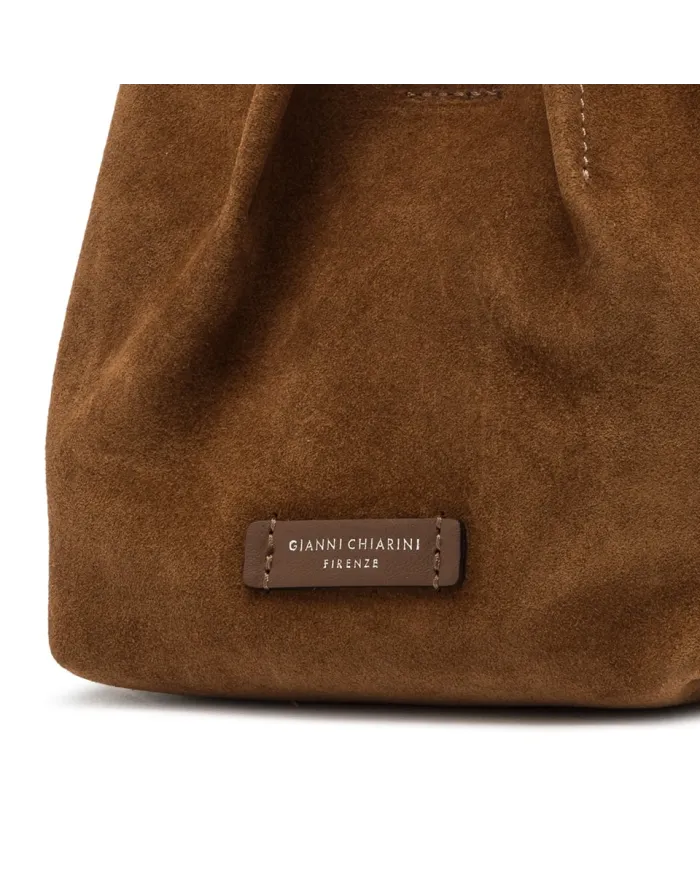 Gianni Chiarini Borsa piccola pelle scamosciata Dua Cognac