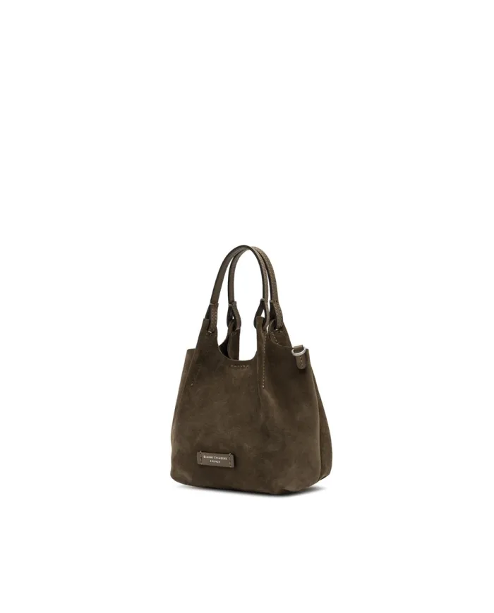 Gianni Chiarini Borsa piccola pelle scamosciata Dua Cognac