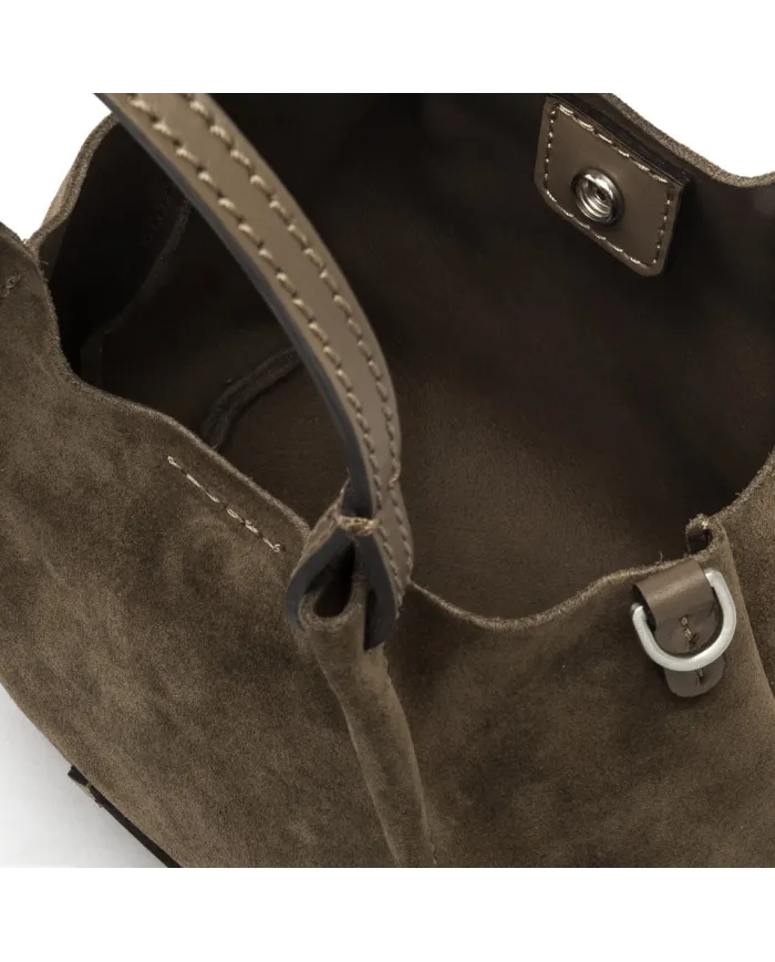 Gianni Chiarini Borsa piccola pelle scamosciata Dua Cognac