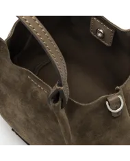 Gianni Chiarini Borsa piccola pelle scamosciata Dua Cognac