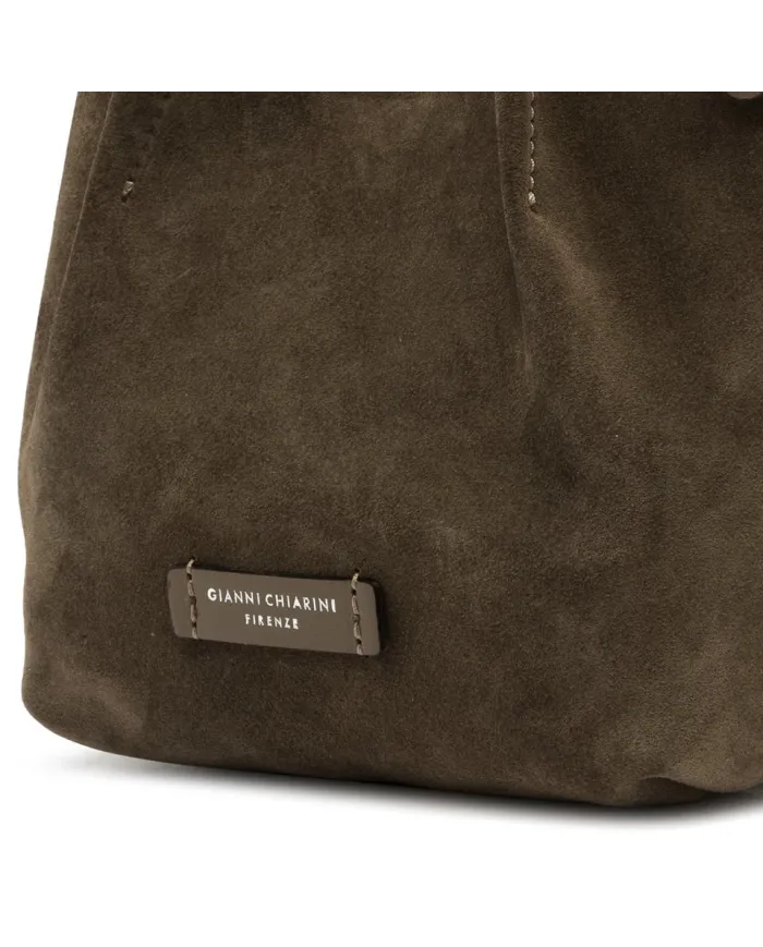 Gianni Chiarini Borsa piccola pelle scamosciata Dua Cognac
