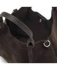 Gianni Chiarini Borsa piccola pelle scamosciata Dua Testa moro