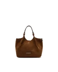 Gianni Chiarini Borsa a mano scamosciata Dua Cognac