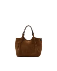 Gianni Chiarini Borsa a mano scamosciata Dua Cognac