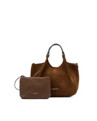 Gianni Chiarini Borsa a mano scamosciata Dua Cognac