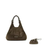 Gianni Chiarini Borsa a mano scamosciata Dua Cognac