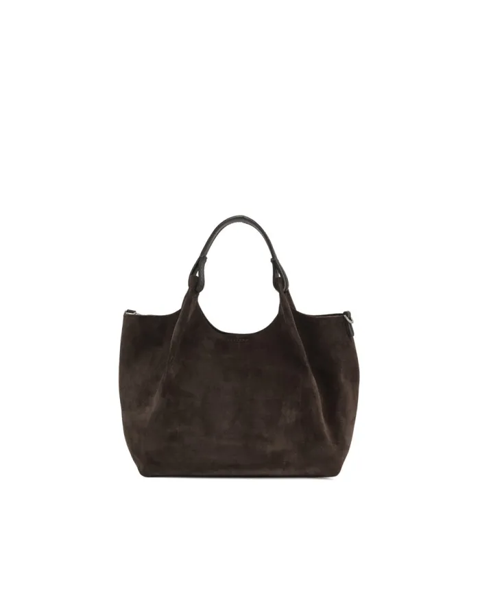 Gianni Chiarini Borsa a mano scamosciata Dua Testa moro