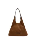 Gianni Chiarini Borsa grande scamosciata Dua Cognac