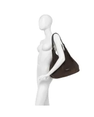 Gianni Chiarini Borsa grande scamosciata Dua Cognac