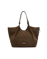 Gianni Chiarini Borsa grande scamosciata Dua Cognac