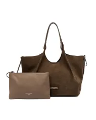 Gianni Chiarini Borsa grande scamosciata Dua Cognac