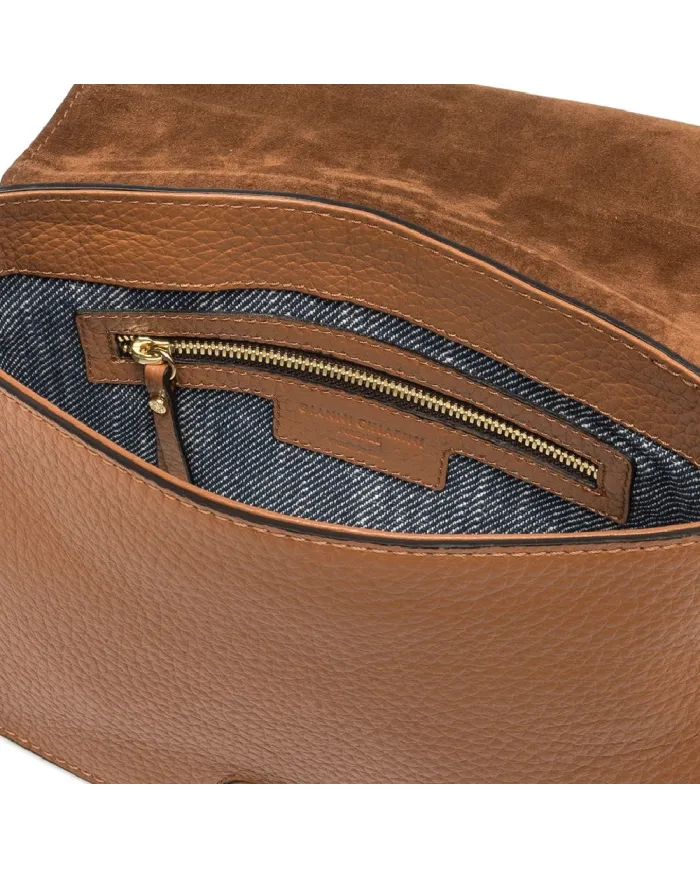 Gianni Chiarini Borsa piccola pelle e camoscio Olga Cuoio