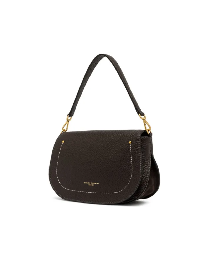 Gianni Chiarini Borsa piccola pelle e camoscio Olga Testa moro