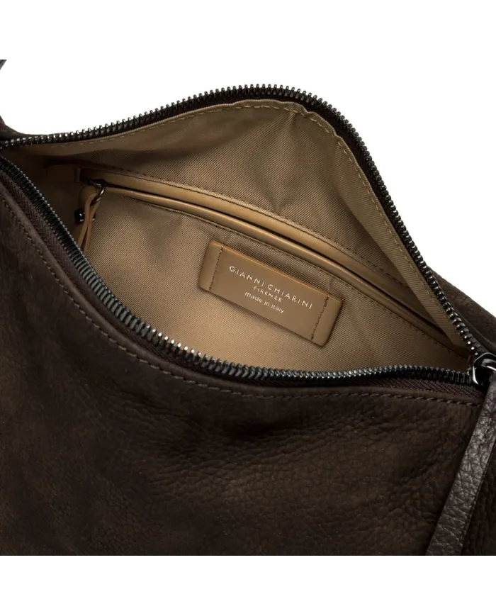Gianni Chiarini Borsa pelle nabuk Charlotte Testa moro