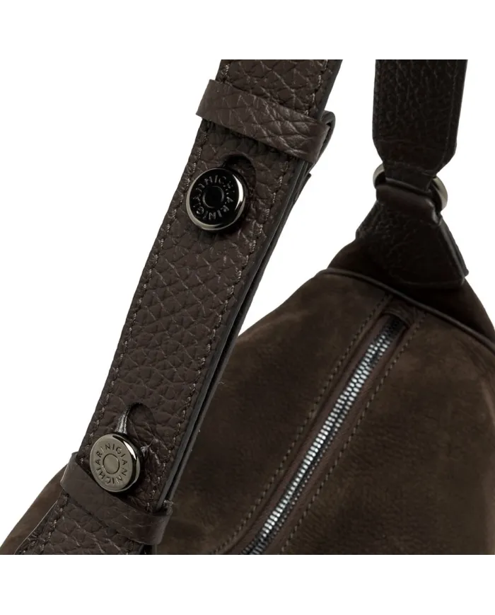 Gianni Chiarini Borsa pelle nabuk Charlotte Testa moro