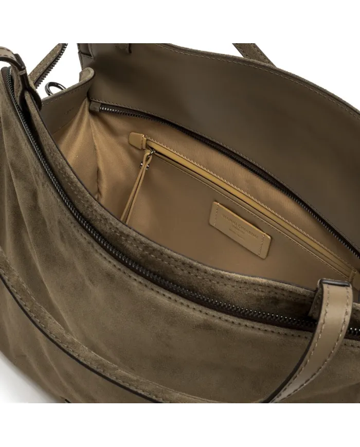 Gianni Chiarini Borsa grande pelle scamosciata Janis Cognac Gianni Chiarini Borsa grande pelle scamosciata Janis Cognac