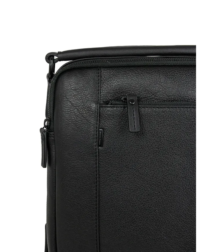 Gianni Conti Borsa uomo in pelle con manico Nero