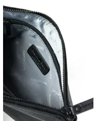 Gianni Conti Pochette in pelle martellata Blu