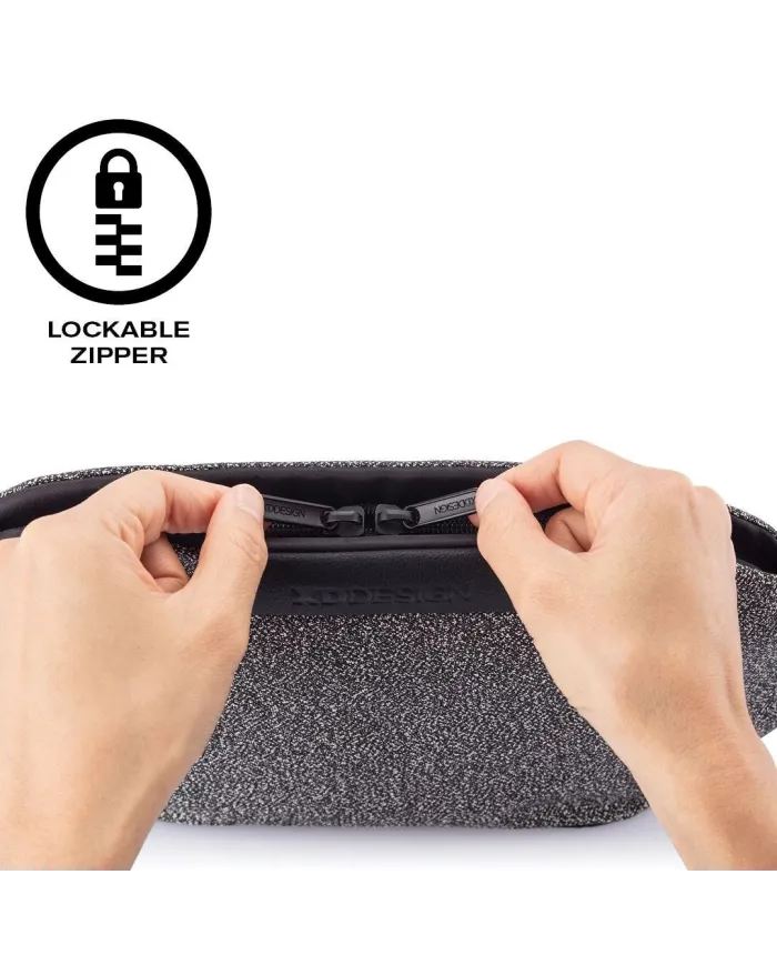 XD Design Marsupio in tessuto "Urban cut proof" Grigio