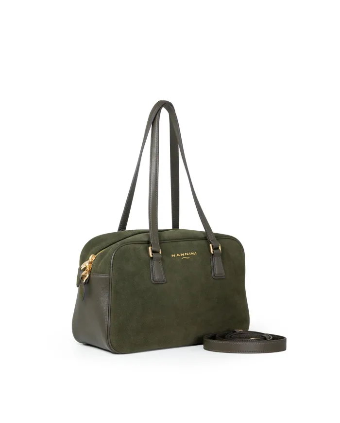 Nannini Borsa pelle scamosciata Micol Verde Nannini Borsa pelle scamosciata Micol Verde