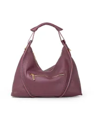 Visona Borsa a tracolla in pelle Nora Bordeaux Visona Borsa a tracolla in pelle Nora Bordeaux