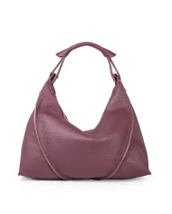 Visona Borsa a tracolla in pelle Nora Bordeaux Visona Borsa a tracolla in pelle Nora Bordeaux