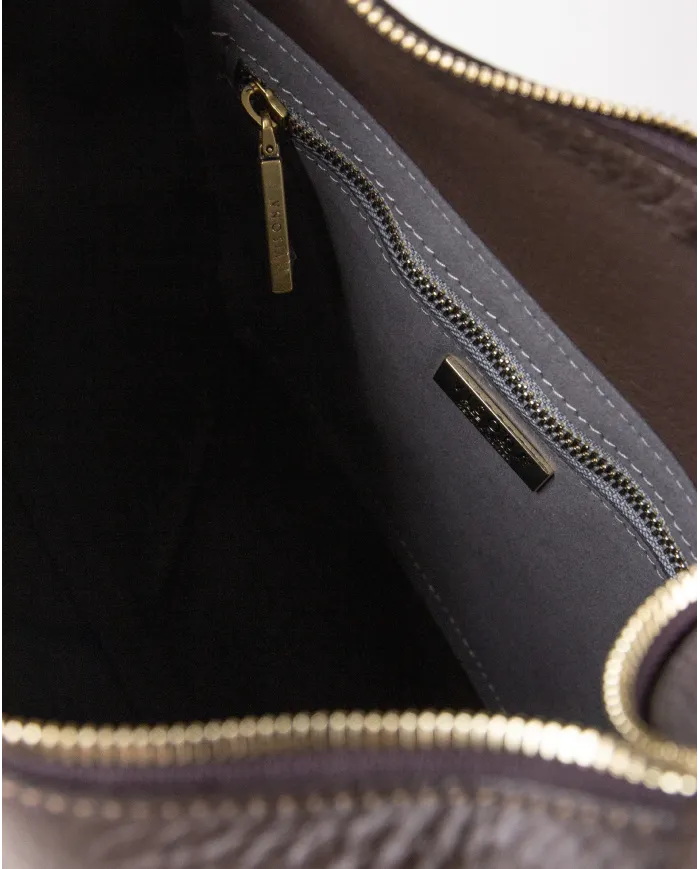 Visona Borsa a tracolla in pelle Nora Bordeaux Visona Borsa a tracolla in pelle Nora Bordeaux