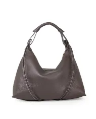 Visona Borsa a tracolla in pelle Nora Testa moro Visona Borsa a tracolla in pelle Nora Testa moro