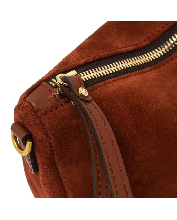 Gianni Chiarini Borsa piccola scamosciata Nora pouch Mattone