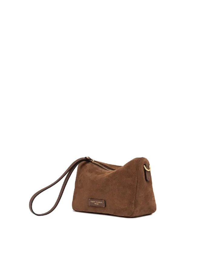 Gianni Chiarini Borsa piccola scamosciata Nora pouch Cognac