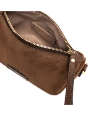 Gianni Chiarini Borsa piccola scamosciata Nora pouch Cognac