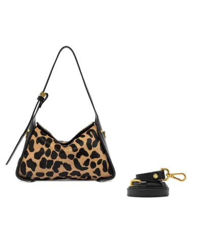 Gianni Chiarini Borsa cavallino Penelope Maculato/Nero