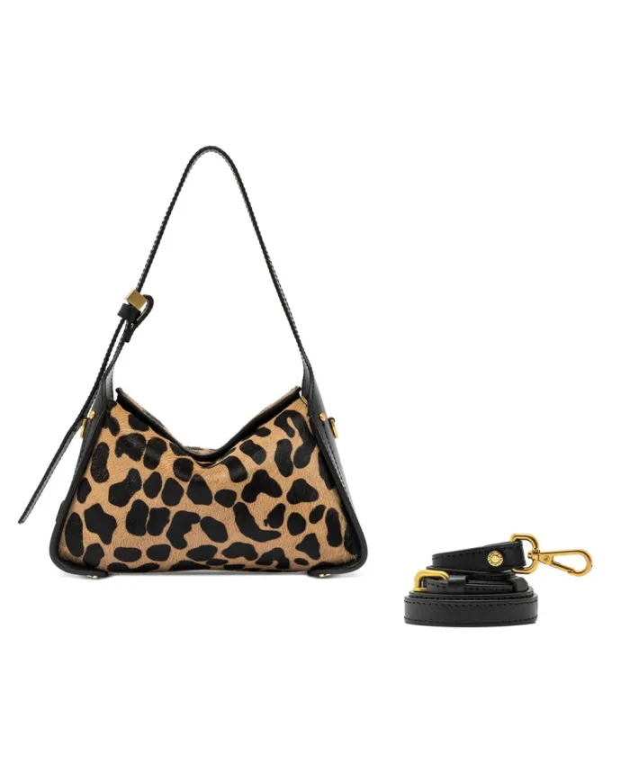 Gianni Chiarini Borsa cavallino Penelope Maculato/Nero