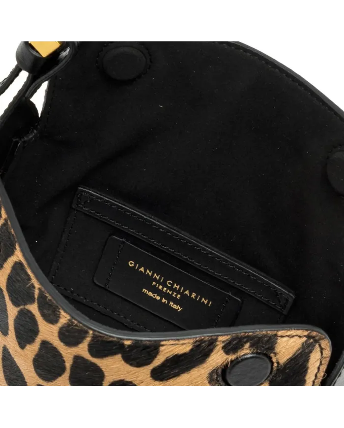 Gianni Chiarini Borsa cavallino Penelope Maculato/Nero