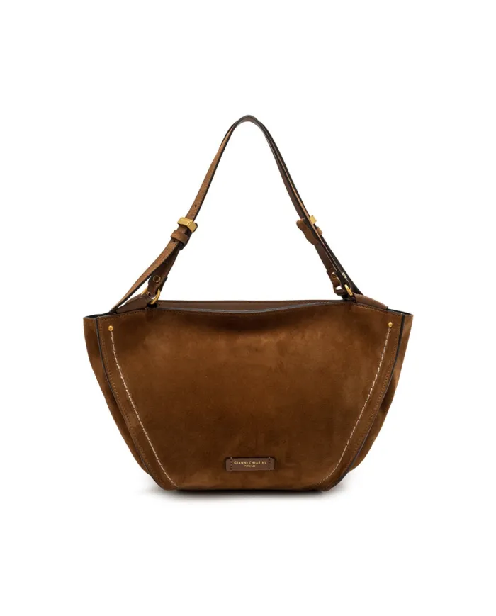 Gianni Chiarini Borsa media camoscio Bloom Cognac