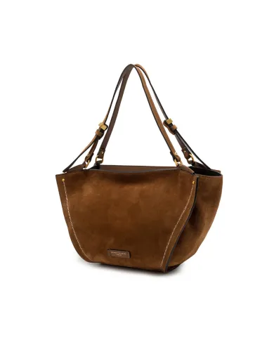 Gianni Chiarini Borsa media camoscio Bloom Cognac
