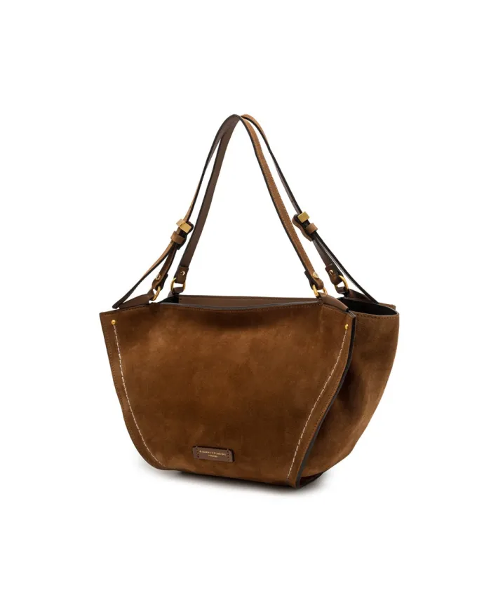Gianni Chiarini Borsa media camoscio Bloom Cognac