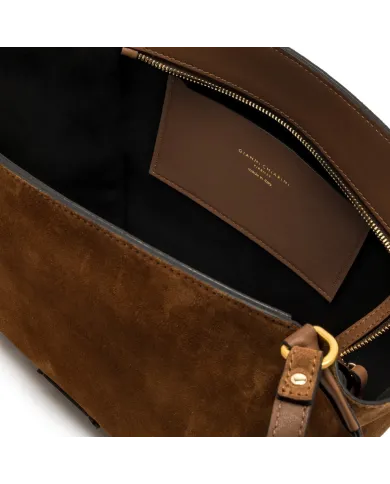 Gianni Chiarini Borsa media camoscio Bloom Cognac