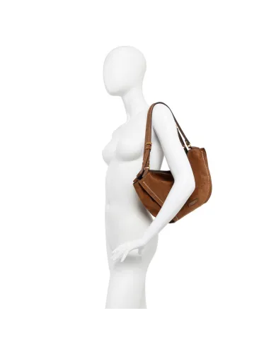 Gianni Chiarini Borsa media camoscio Bloom Cognac