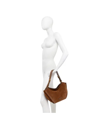 Gianni Chiarini Borsa media camoscio Bloom Cognac