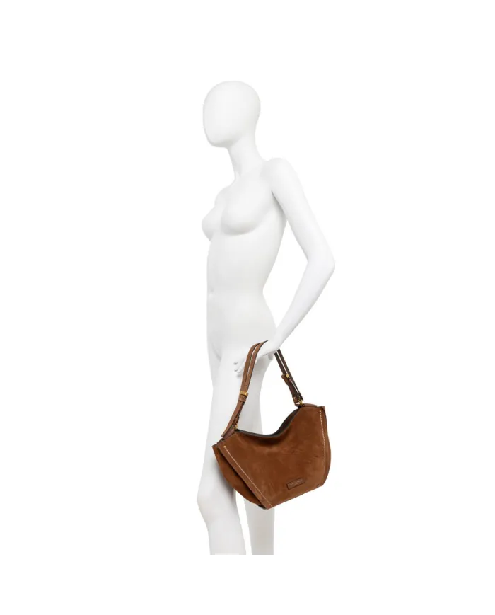 Gianni Chiarini Borsa media camoscio Bloom Cognac
