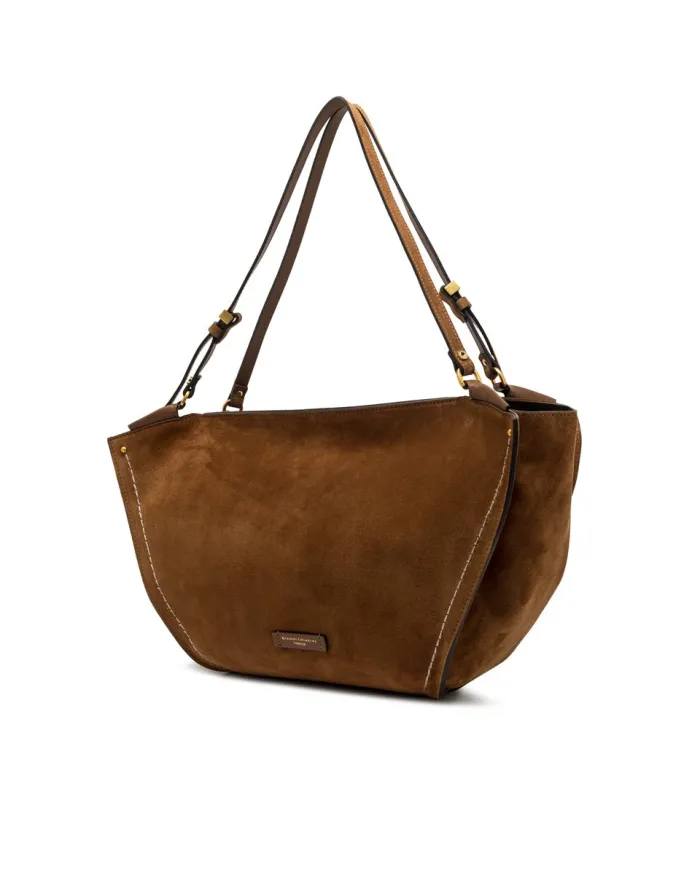 Gianni Chiarini Borsa grande camoscio Bloom Cognac