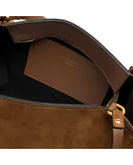 Gianni Chiarini Borsa grande camoscio Bloom Cognac