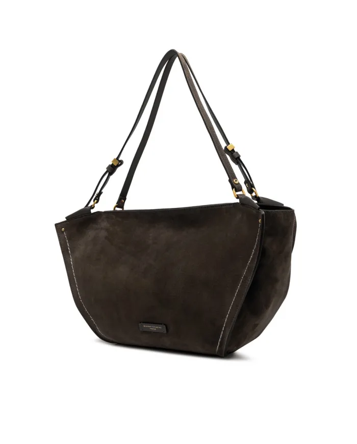 Gianni Chiarini Borsa grande camoscio Bloom Testa moro