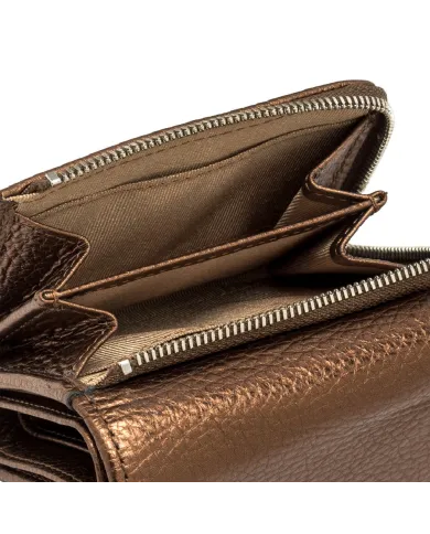 Gianni Chiarini Portafoglio piccolo donna in pelle Bronzo