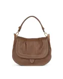Visona Borsa a tracolla in pelle Sella Marrone